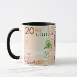 Caneca Café De Moeda Colombiana Mug 20 Mil Pesos