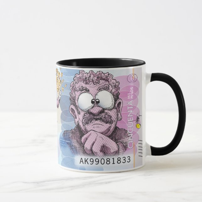 Caneca Café De Moeda Colombiana Mug 50 Mil Pesos (Direita)