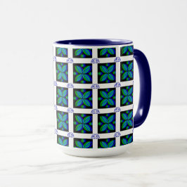 Caneca Café De Motif De Flores