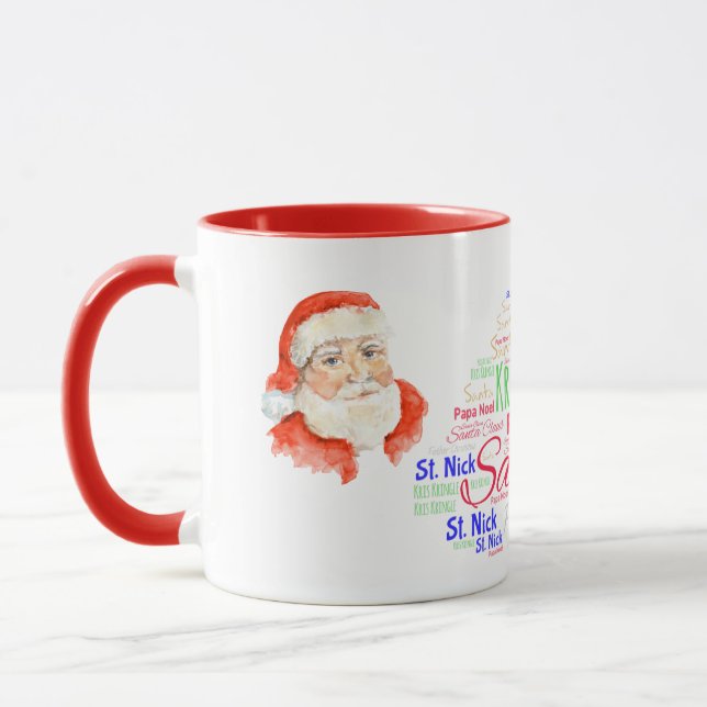 Caneca Café de Natal do Papai Noel (Esquerda)