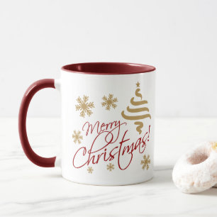 Caneca Café de Natal Simples e Feliz