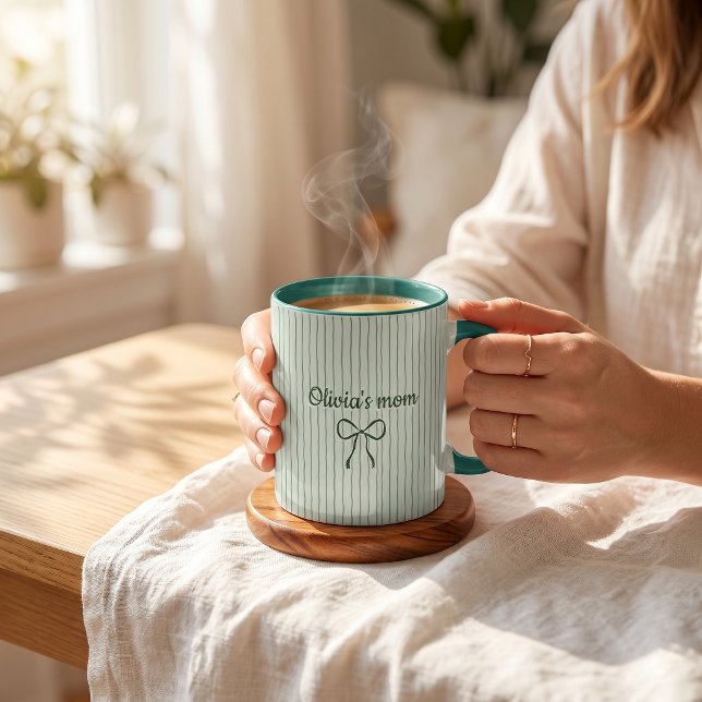 Caneca Café de Presente para Nova Mamãe e Papai com Nome  (Criador carregado)