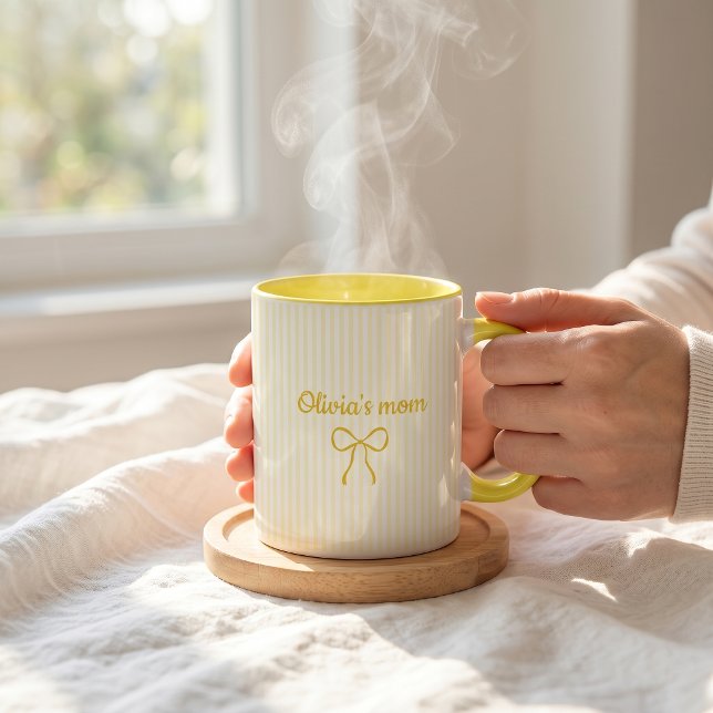 Caneca Café de Presente para Nova Mamãe-Papai com Nome Pe (Criador carregado)