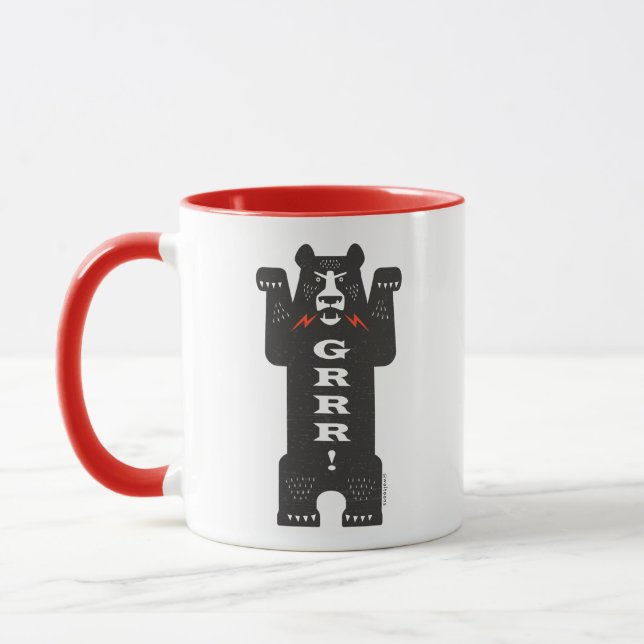 Caneca Café de Urso Negro (GRRR) ) (Esquerda)