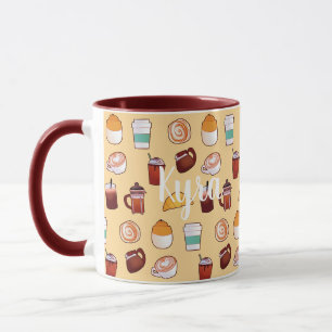 Caneca Café Delicioso Clássico E Pastas