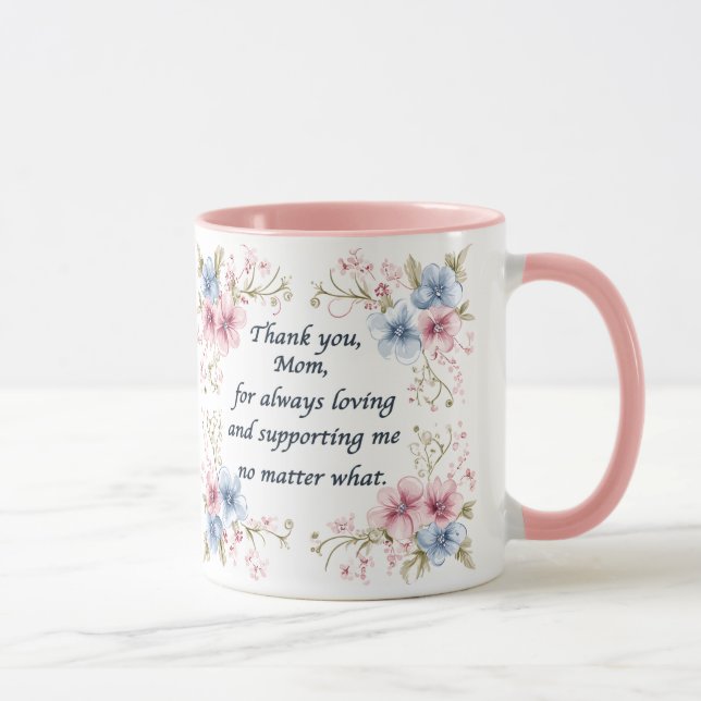 Caneca Café Dia da Mãe Mug Eu Amo Você Mãe Presente (Direita)