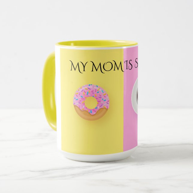 CANECA CAFÉ "DIA DE AS MÃES FELIZ" OU TEA MUG. (Frente Esquerda)