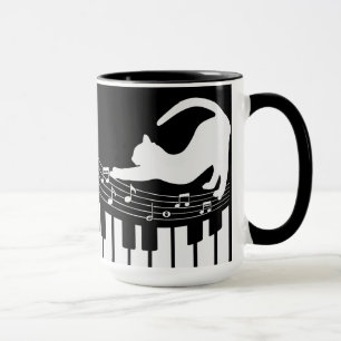 Caneca Café do Gato Classic Jazz Piano