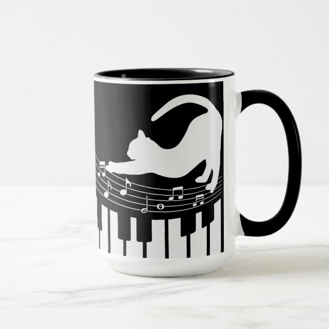 Caneca Café do Gato Classic Jazz Piano (Direita)