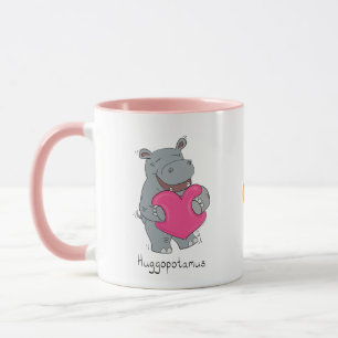 Caneca Café do Namorados Hippo Hugs ou Tea Mug