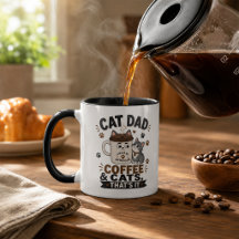 Café do Pai de Gato E Gatos Só Isso Engraçado Pret