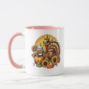 Caneca Café do Peru Turquia Abóbora Girassol