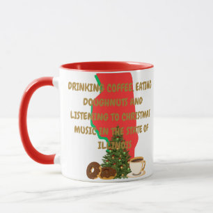 Caneca Café, Donuts e Música de Natal em Illinois
