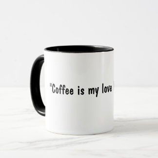 Caneca "Café é minha língua de amor." Coffee Mug