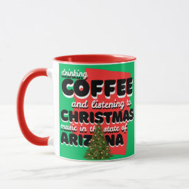 Caneca Café e Música de Natal no Arizona 