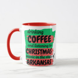 Caneca Café e Música de Natal no Arkansas 