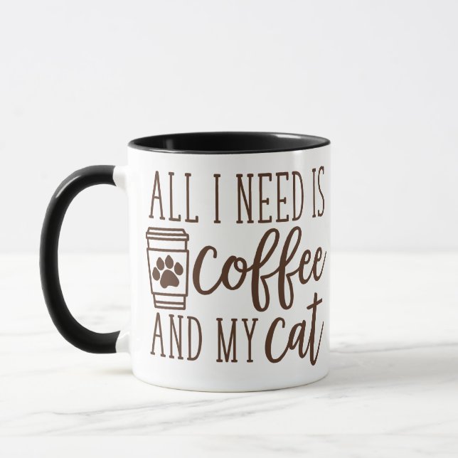 Caneca Café e um Gato (Esquerda)