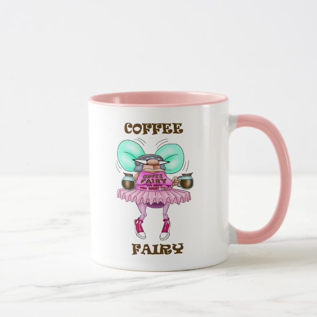 Caneca Café Engraçado Fada Humor Mug (Direita)