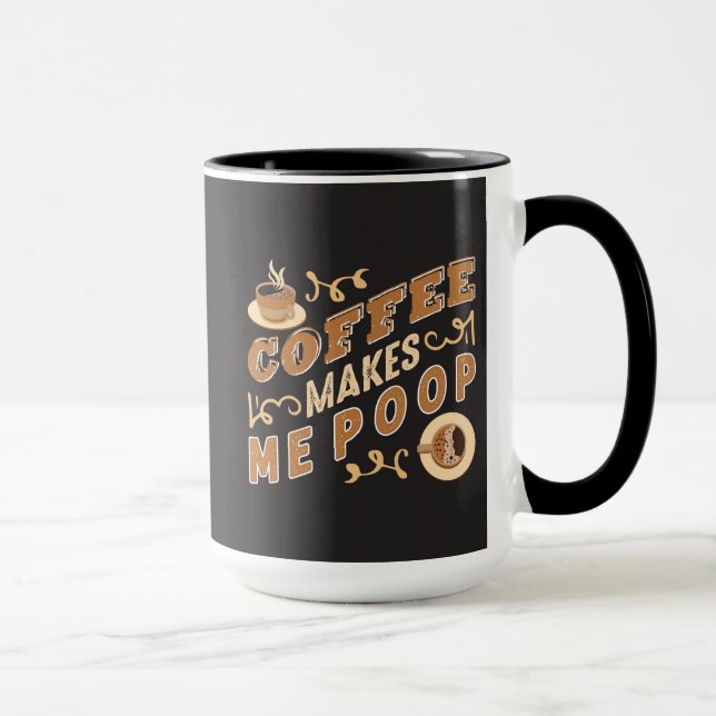 Caneca Café Engraçado Faz-Me Pop (Direita)