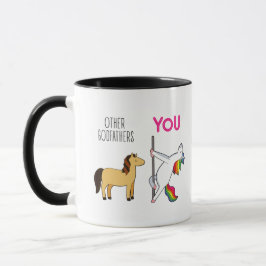 Caneca Café Engraçado pelo padrinho Unicorn