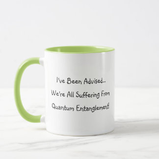 Caneca Café "Entrelaçamento Quântico" Engraçado