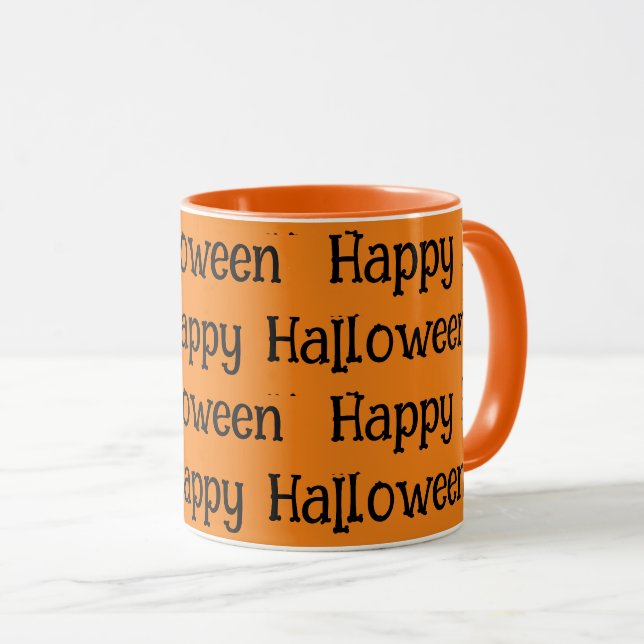 Caneca Café Feliz Halloween (Frente Esquerda)