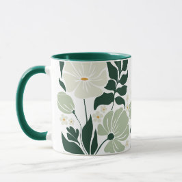 Caneca Café Floral De Duas Toneladas