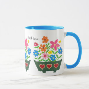 Caneca Café Floral Mug para Mãe