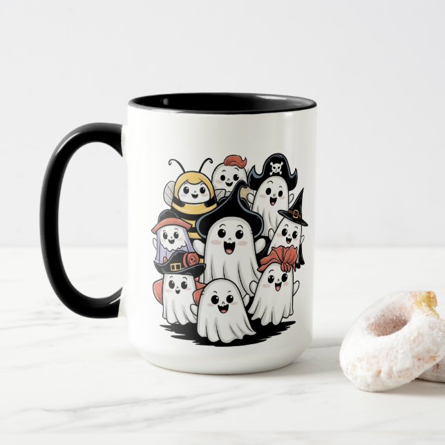 Caneca Café Gato Gato-Gato Bonito (Com Donut)