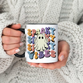Caneca Café Ghostie Ocidental do Halloween Spooky