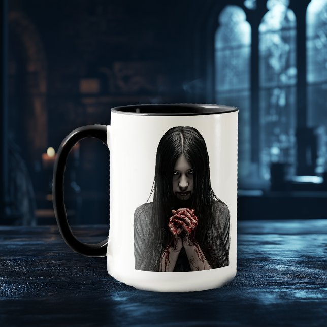 Caneca Café Ghoul assustador - Perfeito para ventoinhas h (Criador carregado)