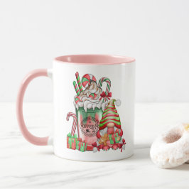 Caneca Café Gnomo e Pepperminta Natal