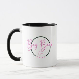 Caneca Café Grande Tripulação Traseira #BBC (Fonte Rosa)