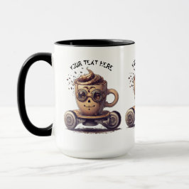 CANECA CAFÉ INTELECTUAL EM PELE