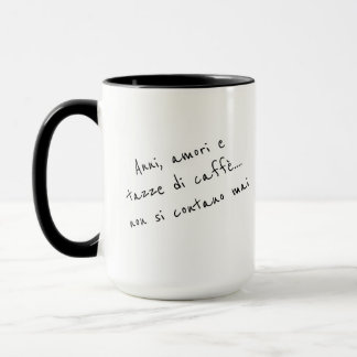Caneca Café italiano - Anni, amori e tazze di caffè