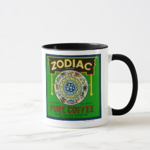 Caneca Café LabelNew Orleans do zodíaco, LA