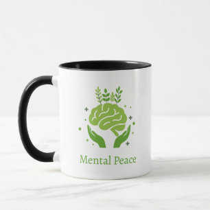 Caneca Café Limpa Saúde Mental seja gentil com a sua me