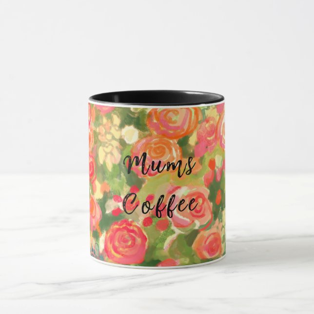 Caneca café mãe, Floral (Centro)