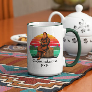 Caneca Café Me Torna Bigfoot Sasquatch Engraçado 15oz