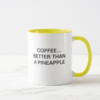 CANECA CAFÉ MELHOR DO QUE UM ABACAXI