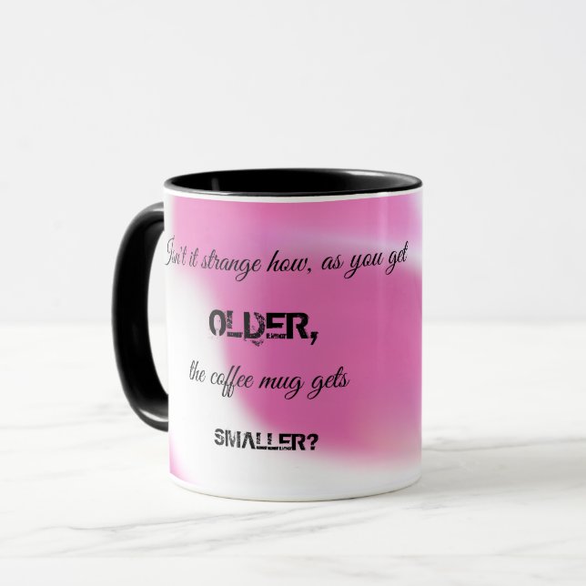 Caneca Café Mug com Mensagem Engraçada (Frente Esquerda)