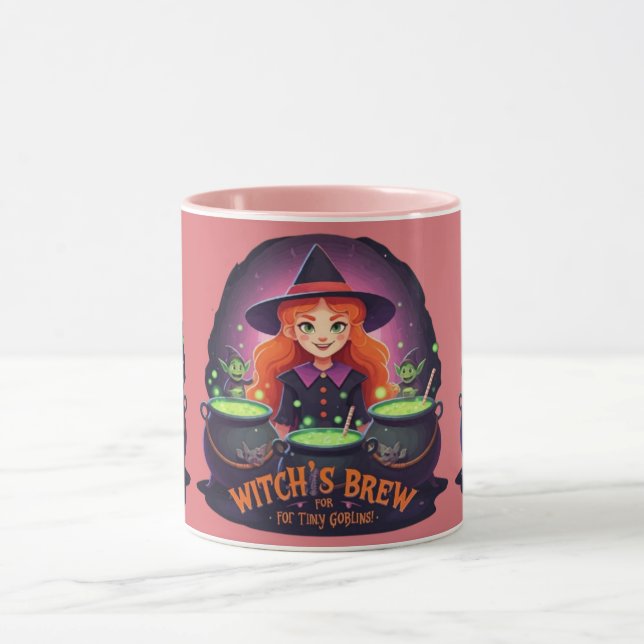 Caneca Café Mug "Feitiço de Bruxa para Pequenos Goblins!" (Centro)