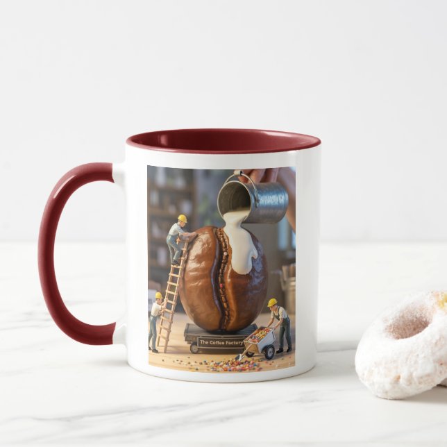 Caneca Café Mug para a Alegria Diária (Com Donut)