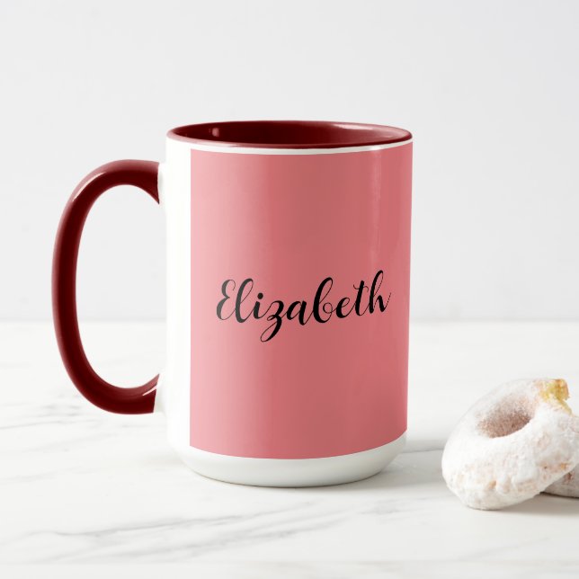 Caneca Café Mugs Adiciona Seu Nome Digitado Manuscrito (Com Donut)