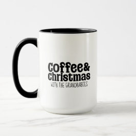 Caneca Café & Natal Com Seu Próprio Texto Personalizado