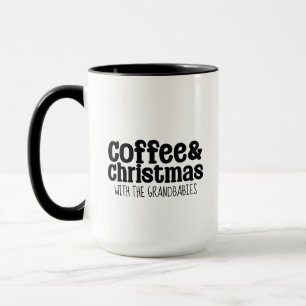 Caneca Café & Natal Com Seu Próprio Texto Personalizado