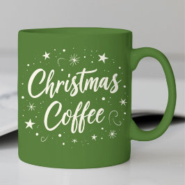 Caneca Café Natal Moderno - Script 2 Tone Coffee