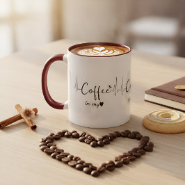 Caneca Café no meu coração | amantes de café