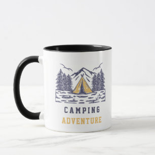 Caneca Café Ousadia Camping ao Ar Livre aventura ao ar