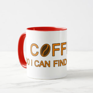 Caneca Café. Para que eu possa encontrar minha mente, slo